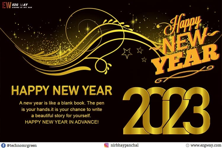 Happy New Year Greetings In English 2023 Image