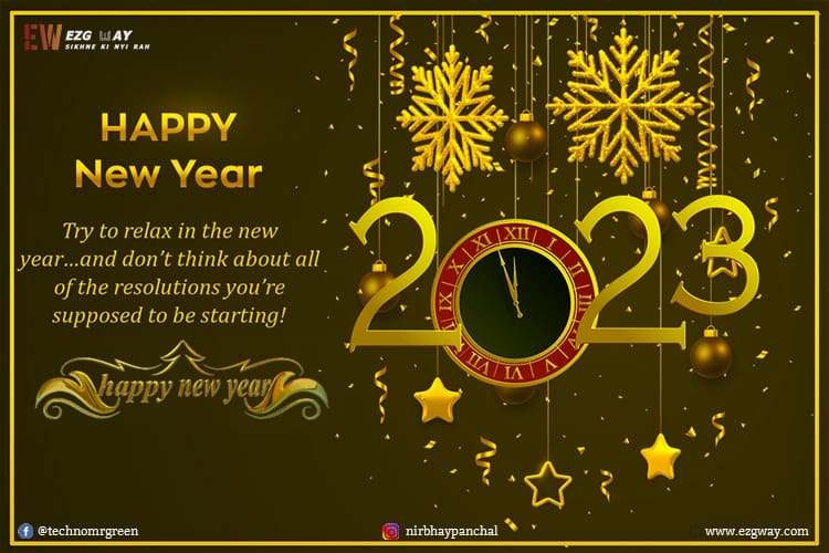 Wishing Happy New Year Greetings In English Language 2023
